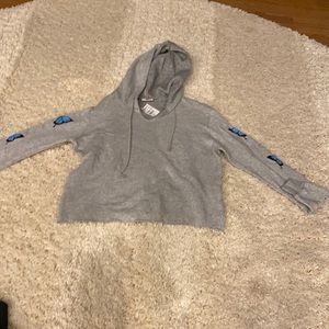 Kids Gray Butterfly Sweatshirt